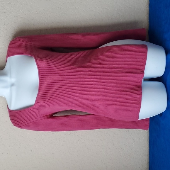 Open Edit Sweaters - 4/$30 ** Open Edit Rib Scoop Neck Ribbed Sweater Pink Size L sz M